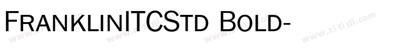 FranklinITCStd Bold字体转换